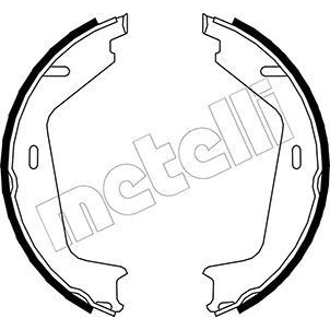Kuva Jarrukenkäsarja, seisontajarru, Taka akseli VOLVO S60 I, S80 II, V70 XC70 Cross Country I OE 272398, 274271, 274504