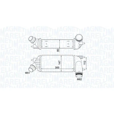 Kuva MAGNETI MARELLI 351319204140 Välijäähdytin