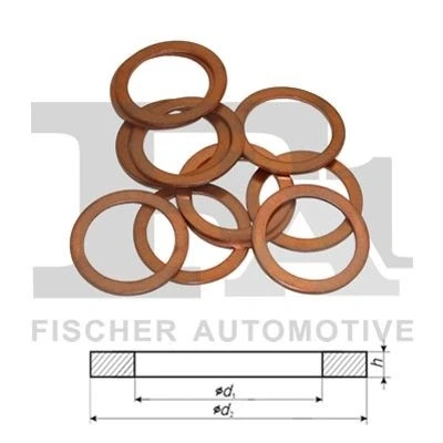 Kuva Tiiviste, öljynlaskutulppa ALFA ROMEO, CITROËN, FIAT, FORD, IVECO, LANCIA, OPEL, PEUGEOT, PLYMOUTH, PORSCHE, RENAULT, RENAULT TRUCKS, ROVER, SEAT, T