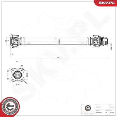 Kuva ESEN SKV 76SKV014 Vetoakseli Etuakseli BMW: X5, X6
