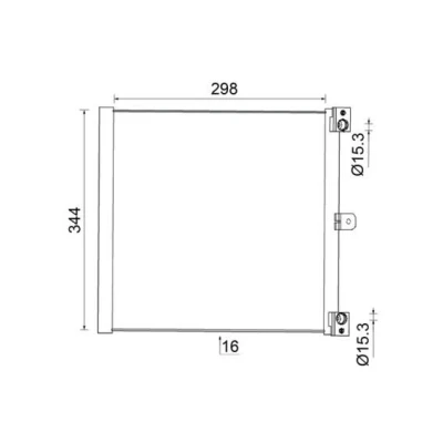 Kuva MAHLE ORIGINAL AC 948 000S Ilmastoinnin Lauhdutin ilman vedenerotinta 15 15,3 298, 298,0
