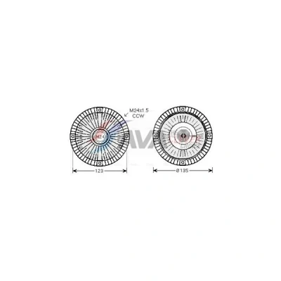 Kuva Kytkin, jäähdytystuuletin AVA QUALITY COOLING VNC274