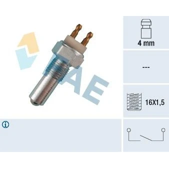 Kuva Kytkin, peruutusvalo FORD FIESTA II, Skåp/halvkombi OE 6031219, 77 FG 15520 AA