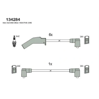 Kuva HITACHI 134284 Sytytysjohto FORD: Sierra Mk2 Sedan, Hatchback