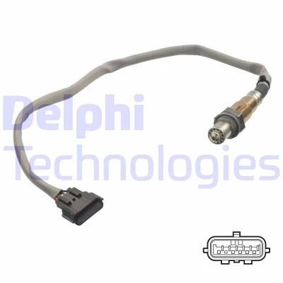 Kuva DELPHI ES21117 12B1 Lambda Anturi Laajakaista lambdasondi, Lämmitetty NISSAN: Qashqai / Qashqai+2 I, 2, MICRA 5