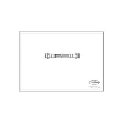 Kuva CORTECO 19020130 Jarruletku Taka akseli 175 FIAT: Punto II Hatchback