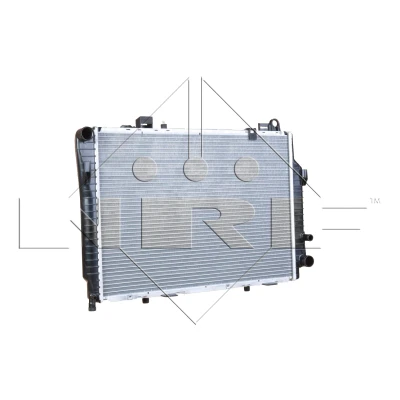 Kuva NRF 58350 Jäähdytin Alumiini 614 418 42 Tiivisterenkaalla Jäähdytysrivat juotetut MERCEDES BENZ: C sarja Sedan, T modell