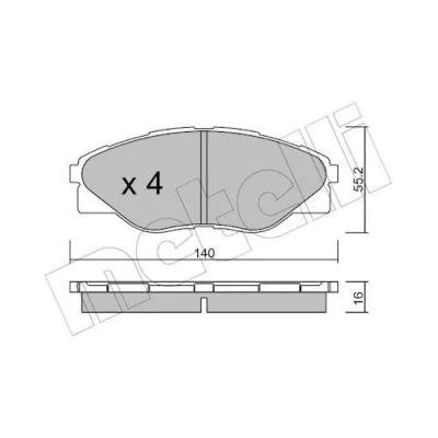 Kuva Jarrupalasarja, levyjarru METELLI 22 0936 0