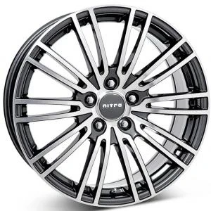 Kuva Nitro Turismo FF Gloss Gun Polished 10.5x20 5/130 ET64 B71.5