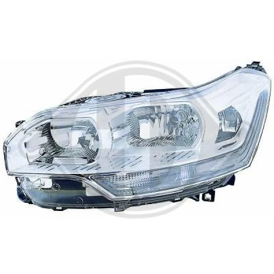 Kuva DIEDERICHS 4062981 Ajovaloumpio Vasen H7/H7/H1 Valokorkeussäätimen moottorilla CITROËN: C5 III Farmari, 3