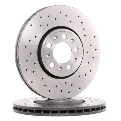 Kuva BREMBO XTRA LINE 09.7010.2X Jarrulevyt 288 25 5 rei&#039;itetty/tuuletettu sisältä pinnoitettu hiiliteräs Ruuveilla VOLKSWAGEN: Golf 4 Variant,