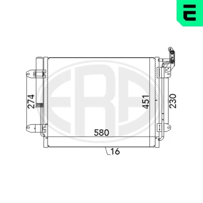 Kuva Kondensaattori, ilmastointilaite VW TIGUAN OE 5N0 820 411 C, D, E