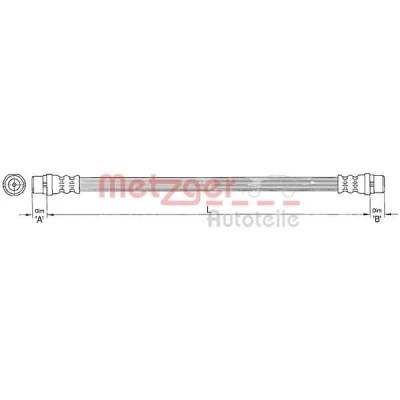 Kuva METZGER 4110364 Jarruletku 255 VOLKSWAGEN: Transporter 5, Multivan 5 (7HM, Bus