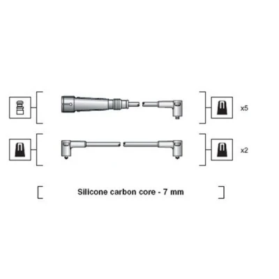 Kuva MAGNETI MARELLI 941318111047 Sytytysjohto AUDI: 100 C4 Sedan, 90 B2