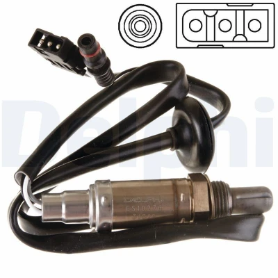 Kuva DELPHI ES10276 12B1 Lambda Anturi Sormisondi, Lämmitetty MERCEDES BENZ: E sarja T modell, W124 Sedan, Coupe
