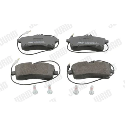 Kuva JURID 573132J Jarrupalat Sis. kulumisenilmaisimen Jarrusatulan ruuveilla, Männän lukoilla PEUGEOT: 407 SW, Sedan, Coupe