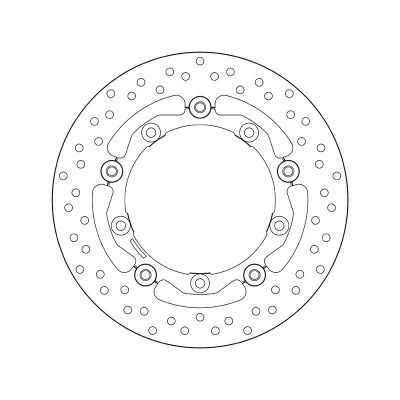 Kuva BREMBO jarrulevy 267mm 5, 4mm 5 reijitetty, kaksiosainen 78B40817 Jarrulevyt