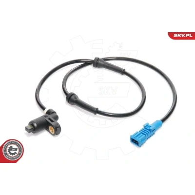 Kuva ESEN SKV 06SKV095 ABS Anturi Etuakseli 2 napaa 760mm 12V Sähköinen sininen suorakulmainen (rectangular) Uros PEUGEOT: 206 Hatchback, SW