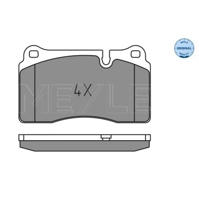 Kuva MEYLE 025 202 1717 Jarrupalat ORIGINAL Quality Etuakseli Kulumisenilmaisemelle Huudonvaimennuspellillä LAND ROVER: Range Rover Sport, 3