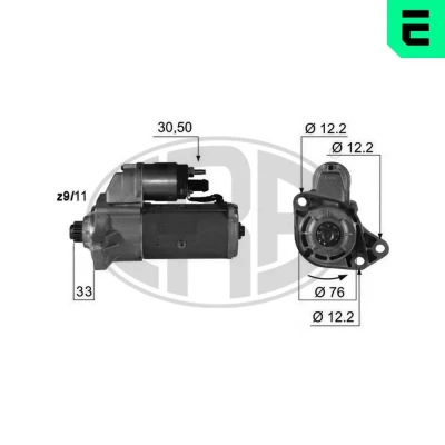 Kuva Käynnistin audi, ford, mercedes benz, seat, skoda, vw OE 0041518701, 020911012P, 020911023D
