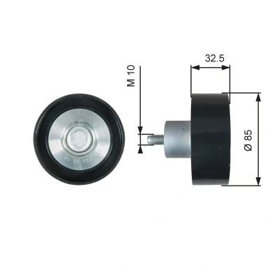 Kuva GATES T36625 Ohjainrulla Micro V UNIQUE FIT