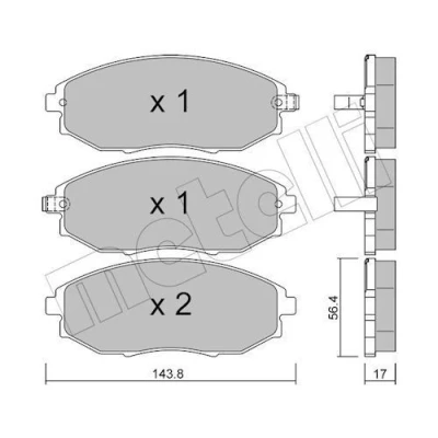 Kuva Jarrupalasarja, levyjarru METELLI 22 0845 0