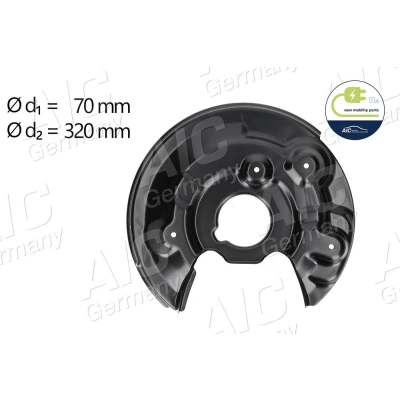 Kuva AIC 57844 Jarrukilpi Taka akseli, oikea VOLKSWAGEN: GOLF 6, Eos, Jetta 4, SKODA: Yeti