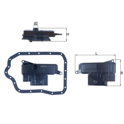 Kuva MAHLE ORIGINAL HX 234D Hydrauliikkasuodatin, Automaattivaihteisto Tiivisteillä