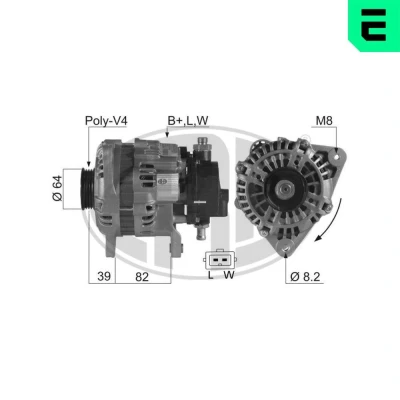 Kuva Laturi ford, ldv OE 1017500, 1051799, 1086299