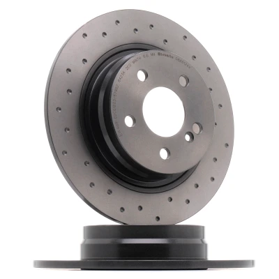 Kuva BREMBO 08.A612.4X Jarrulevyt 300 10 5 täysi, reijitetty pinnoitettu hiiliteräs Ruuveilla MERCEDES BENZ: C sarja T modell, Sedan, E Coupe