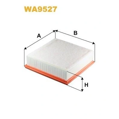 Kuva WIX FILTERS WA9527 Ilmansuodatin 57mm 203mm 213mm Suodatinpanos OPEL: Corsa D Hatchback