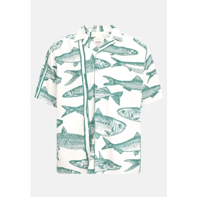Kuva Redefined Rebel REMY Shirt Vapaaajan kauluspaita, Koko: Small, Evergreen