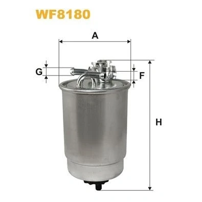 Kuva WIX FILTERS WF8180 Polttoainesuodatin Letkusuodatin 8 VOLKSWAGEN: Polo III Variant, Hatchback, Classic, SEAT: Córdoba I Sedan