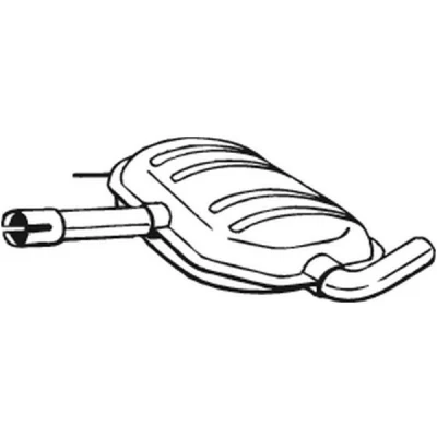Kuva BOSAL 233 487 Keskimmäinen Äänenvaimennin VOLKSWAGEN: Passat B3/B4 Variant