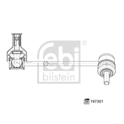 Kuva FEBI BILSTEIN 197301 Koiranluu Etuakseli, oikea 350mm M10 x 1,5 mutterien kanssa Teräs OPEL: Corsa F Hatchback, PEUGEOT: 208 II Hatchback