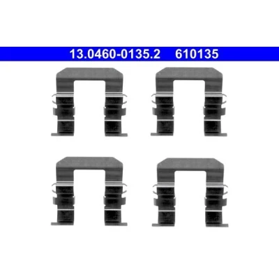 Kuva ATE 13.0460 0135.2 Tarvikesarja, Jarrupala Levyjarru CHEVROLET: Captiva, OPEL: Antara