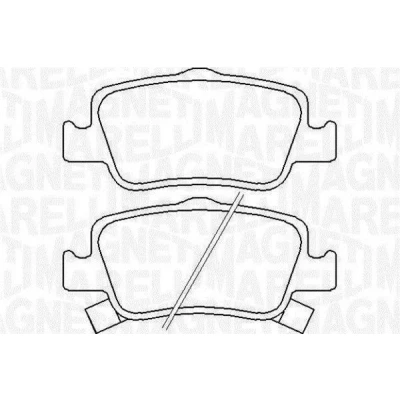 Kuva MAGNETI MARELLI 363916060666 Jarrupalat akustisella kulumavaroittimella TOYOTA: Corolla X Sedan, Auris Hatchback, Farmari, SUBARU: Forester IV