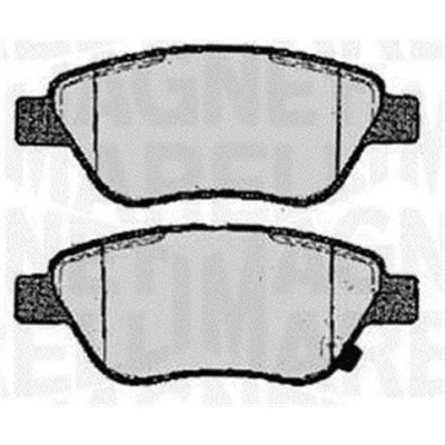 Kuva MAGNETI MARELLI 363916060361 Jarrupalat akustisella kulumavaroittimella OPEL: Corsa D Hatchback, Rekord C Coupe, MERCEDES BENZ: /8 Sedan