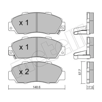 Kuva Jarrupalasarja, levyjarru METELLI 22 0298 0