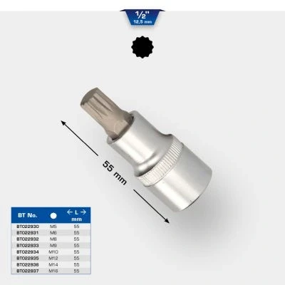 Kuva KS TOOLS BT022935 Hylsyavain M12 Hammastettu, ulko