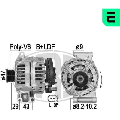 Kuva ERA 209391A Laturi 14V 110A MINI: Hatchback