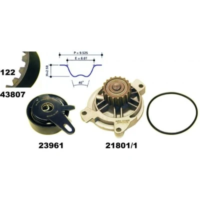 Kuva MAPCO 41839/1 Vesipumppu + Jakohihnasarja VOLVO: V70 2, S80 I, I