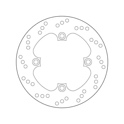 Kuva BREMBO Jarrulevy Fixed , Serie Oro Takana 220mm 5mm 4 reijitetty 68B40749 Jarrulevyt