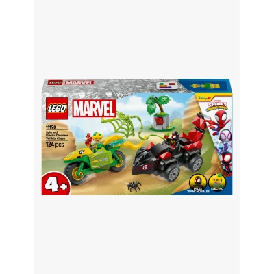 Kuva LEGO Spidey 11198 Spin ja Electro: dinomenopelien takaa ajo