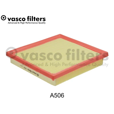 Kuva DAVID VASCO A506 Ilmansuodatin 38mm 227mm 214mm suorakulmainen (rectangular) Suodatinpanos SUBARU: XV II