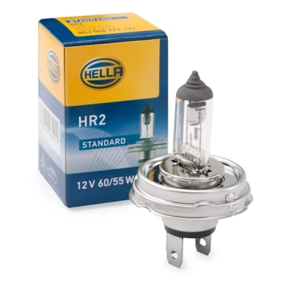 Kuva HELLA 8GJ 004 173 121 Polttimo, kaukovalo R2 (Bilux) 12V 60/55W 3200K Halogeeni VOLKSWAGEN: Caddy 3, Polo V Hatchback, GOLF 2, TOYOTA: HILUX 5 Pick up