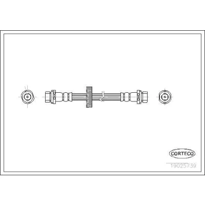 Kuva CORTECO 19025739 Jarruletku Taka akseli 195 FORD: Focus Mk1 Farmari, Hatchback