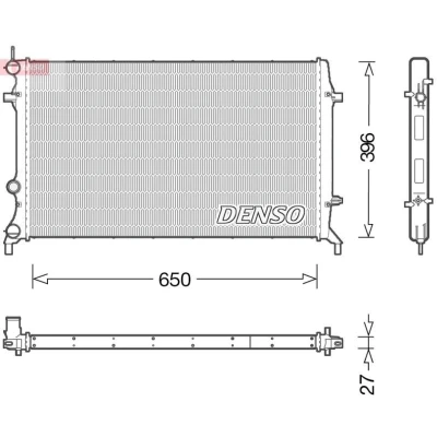 Kuva DENSO DRM32043 Jäähdytin 650 402 27