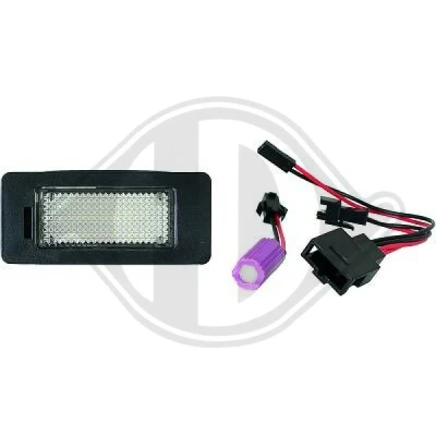 Kuva DIEDERICHS LID10402 Rekisterikilven Valo LED Takana AUDI: A4 B8 Avant, A5 Coupe, A6 C7 Sedan, SKODA: Superb II Farmari, Yeti, Hatchback