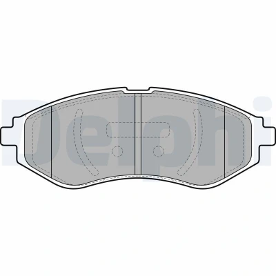 Kuva Jarrupalasarja, levyjarru, Etuakseli CHEVROLET AVEO / KALOS Halvkombi, Sedan, DAEWOO KALOS, PROTON SAVVY OE 96534653, PW